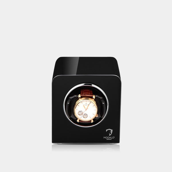 Uhrenbeweger für 1 Uhr in Schwarz, Watch winder for 1 watch Inspiration Black | Modalo