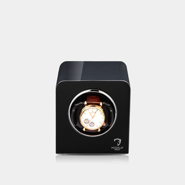 Uhrenbeweger für 1 Uhr in Carbon, Watch winder for 1 watch Inspiration Carbon | Modalo