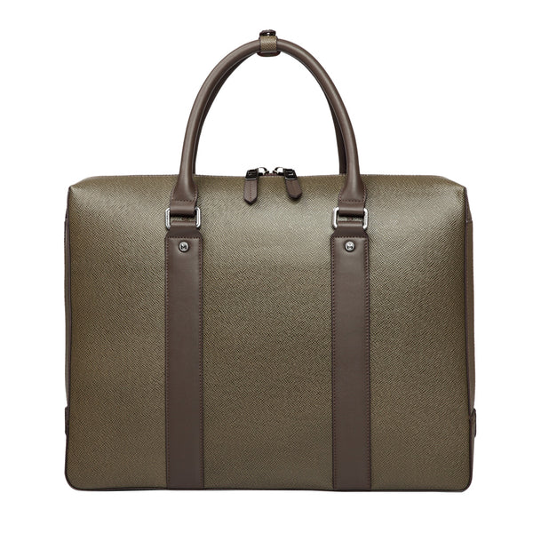 Ledertasche in Taupe Business leather bag DALLAS Taupe | MODALO