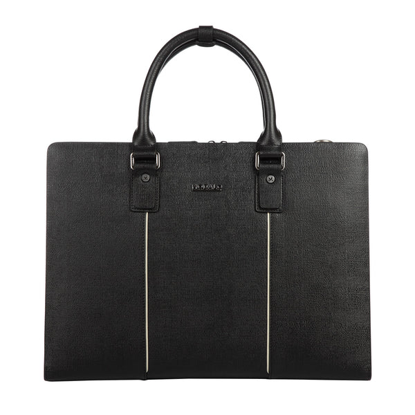 Ledertasche in Schwarz Business leather bag DUBAI Black | MODALO