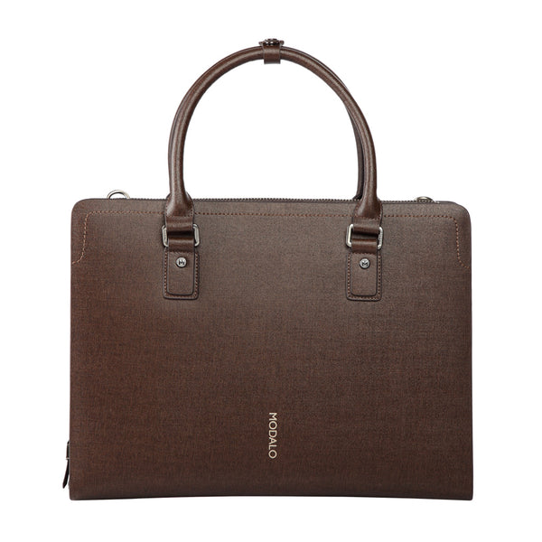 Ledertasche in Braun Business leather bag HONGKONG Brown | MODALO
