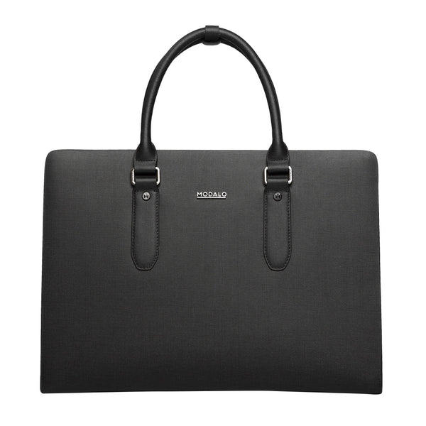 Ledertasche in Schwarz Business leather bag MILANO Black | MODALO