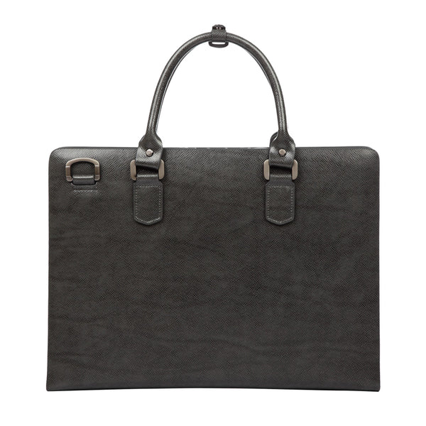 Ledertasche in Dunklegrau Business leather bag NEW YORK Darkgrey | MODALO